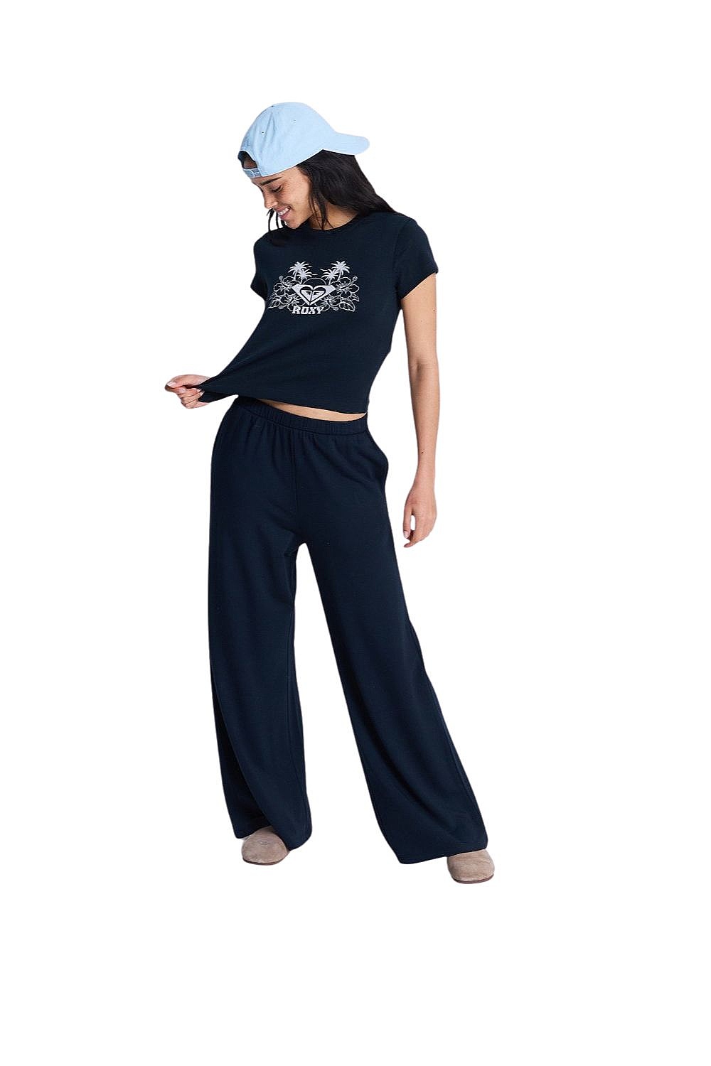 koszulka Roxy Beach Love - KVJ0/Anthracite - women´s