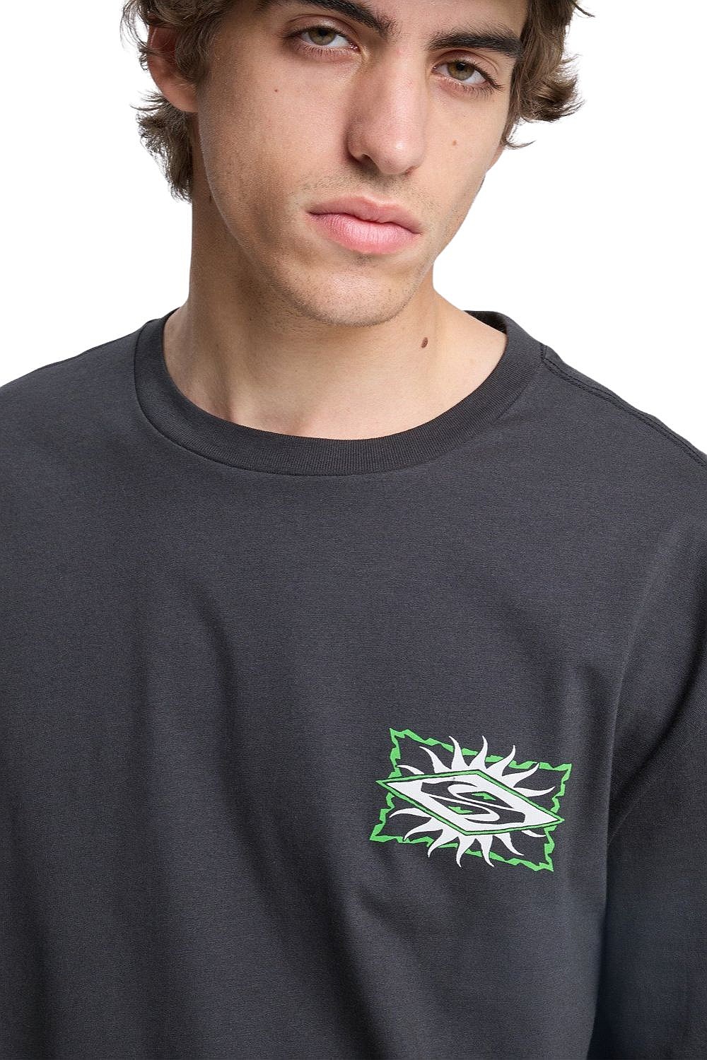 koszulka Quiksilver Ev Starfish Stamp - KTA0/Tarmac - men´s