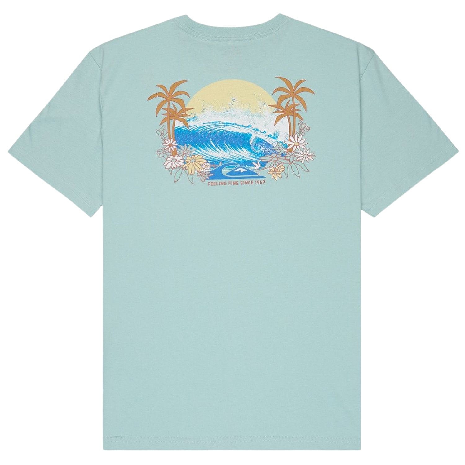 T-shirt Quiksilver Ev Barrel Paradise - BGA0/Blue Haze - men´s