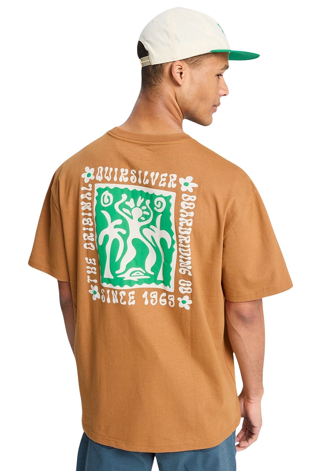 koszulka Quiksilver Serenity Splash - CMK0/Tobacco Brown - men´s