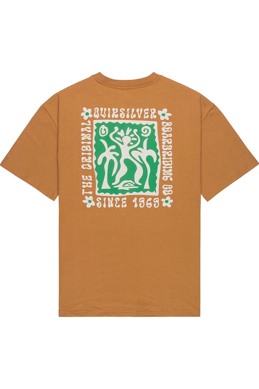 koszulka Quiksilver Serenity Splash - CMK0/Tobacco Brown - men´s