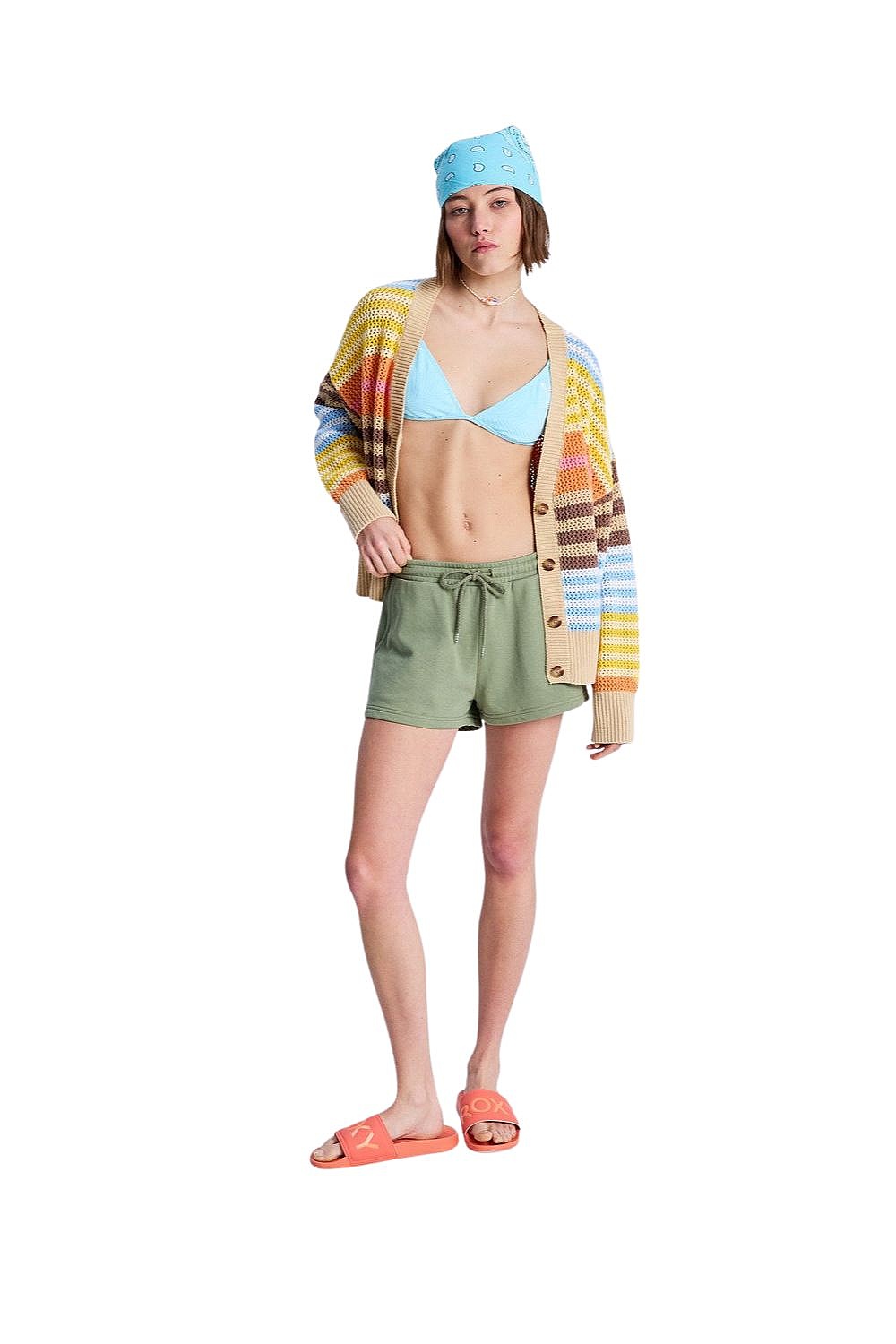 spodenki Roxy Surf Stoked - GLD0/Oil Green - women´s