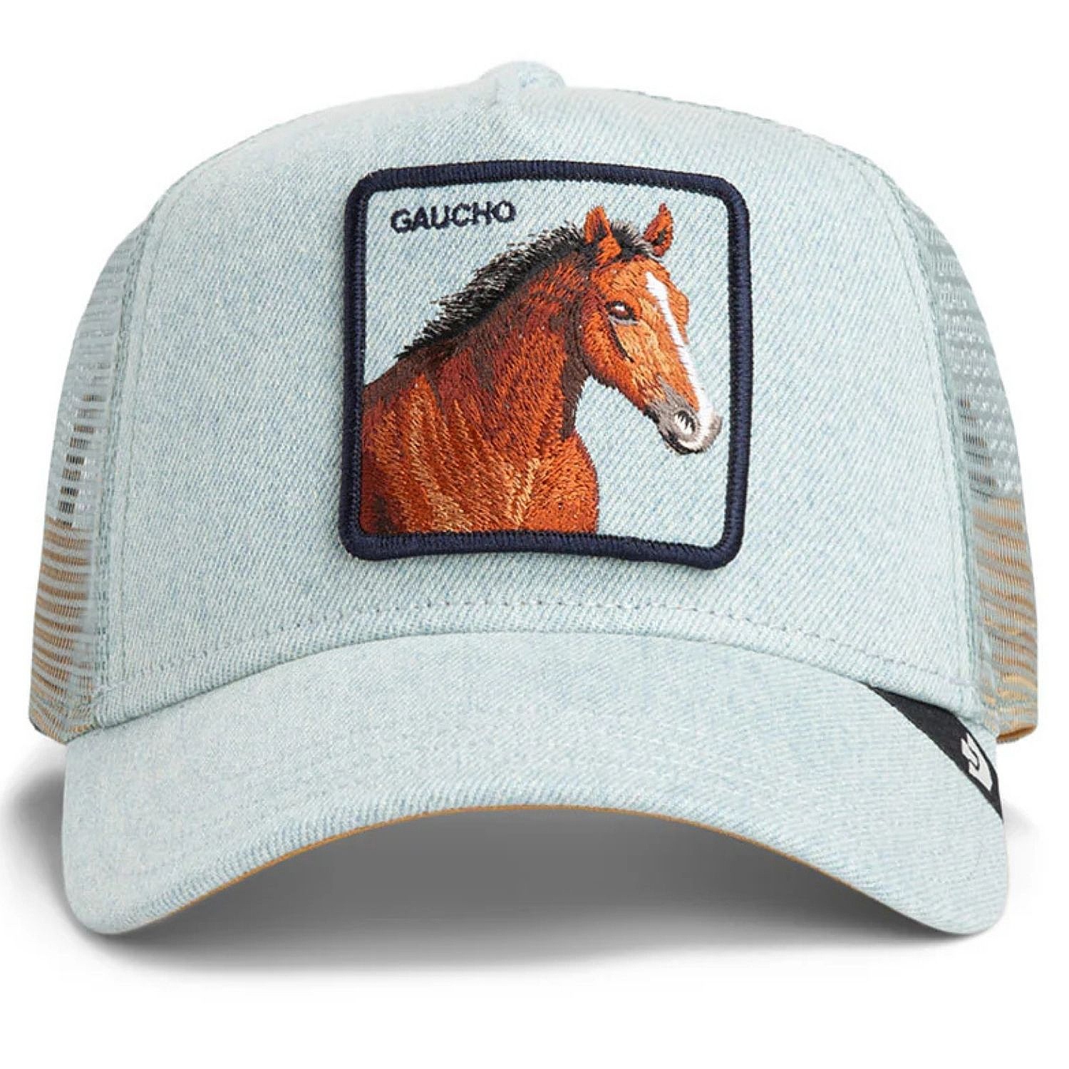 czapka z daszkiem Goorin Bros. Denim Gaucho Trucker - Light Denim