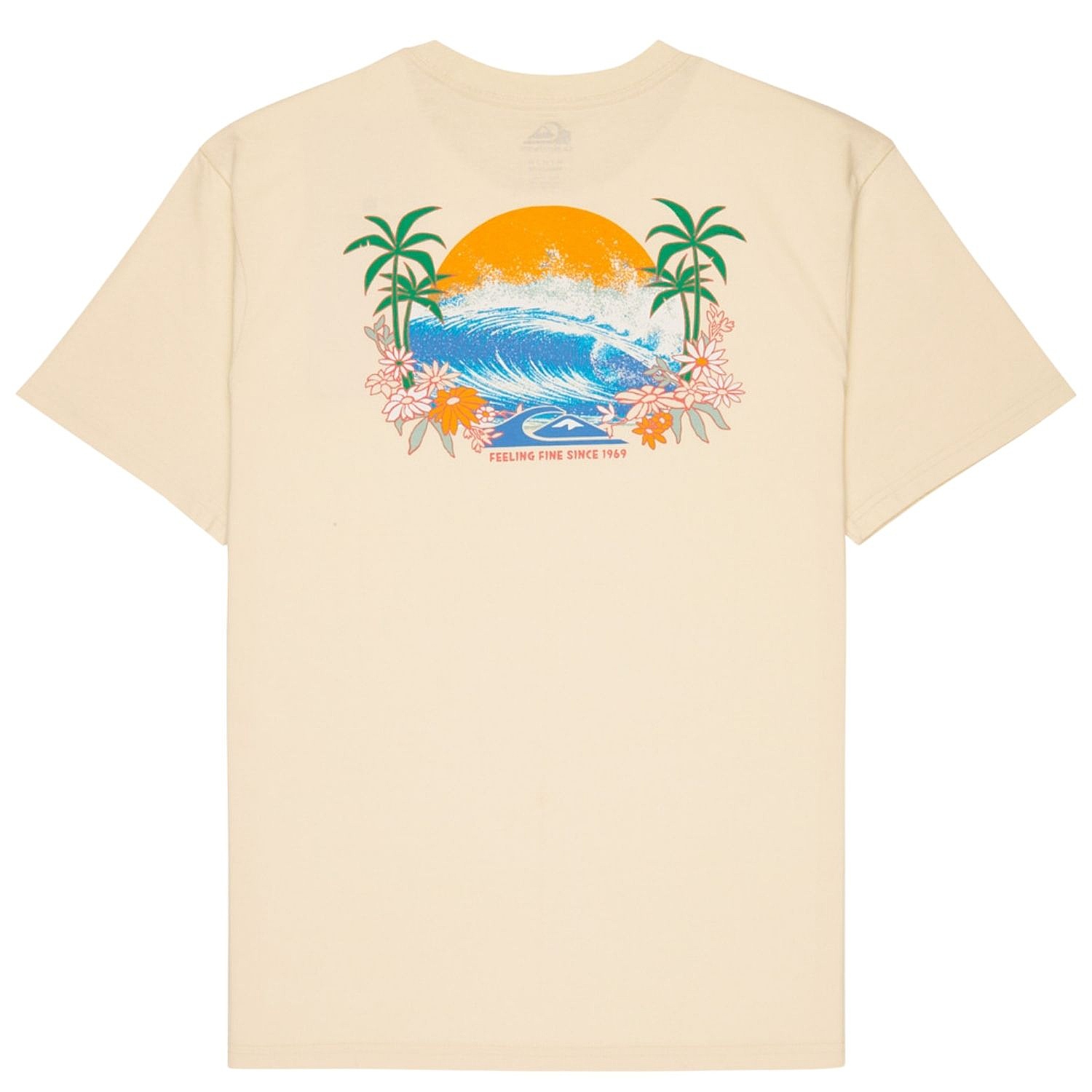 tričko Quiksilver Ev Barrel Paradise - WBS0/Bone White