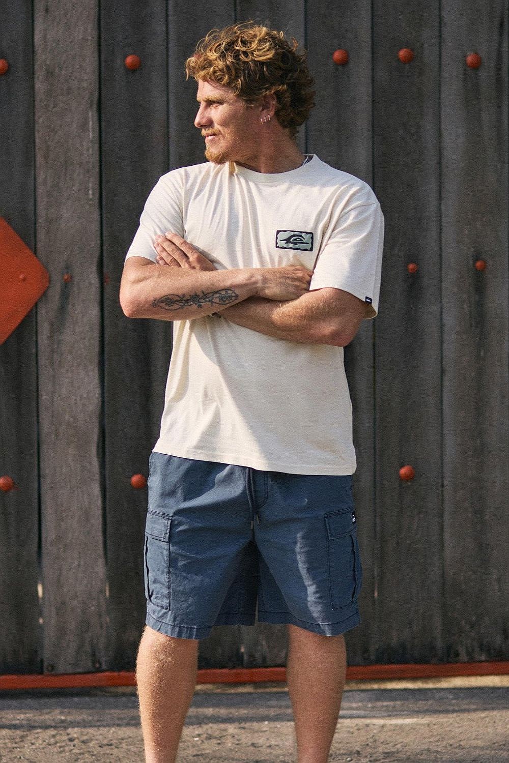 koszulka Quiksilver Serenity Splash - WBS0/Bone White - men´s