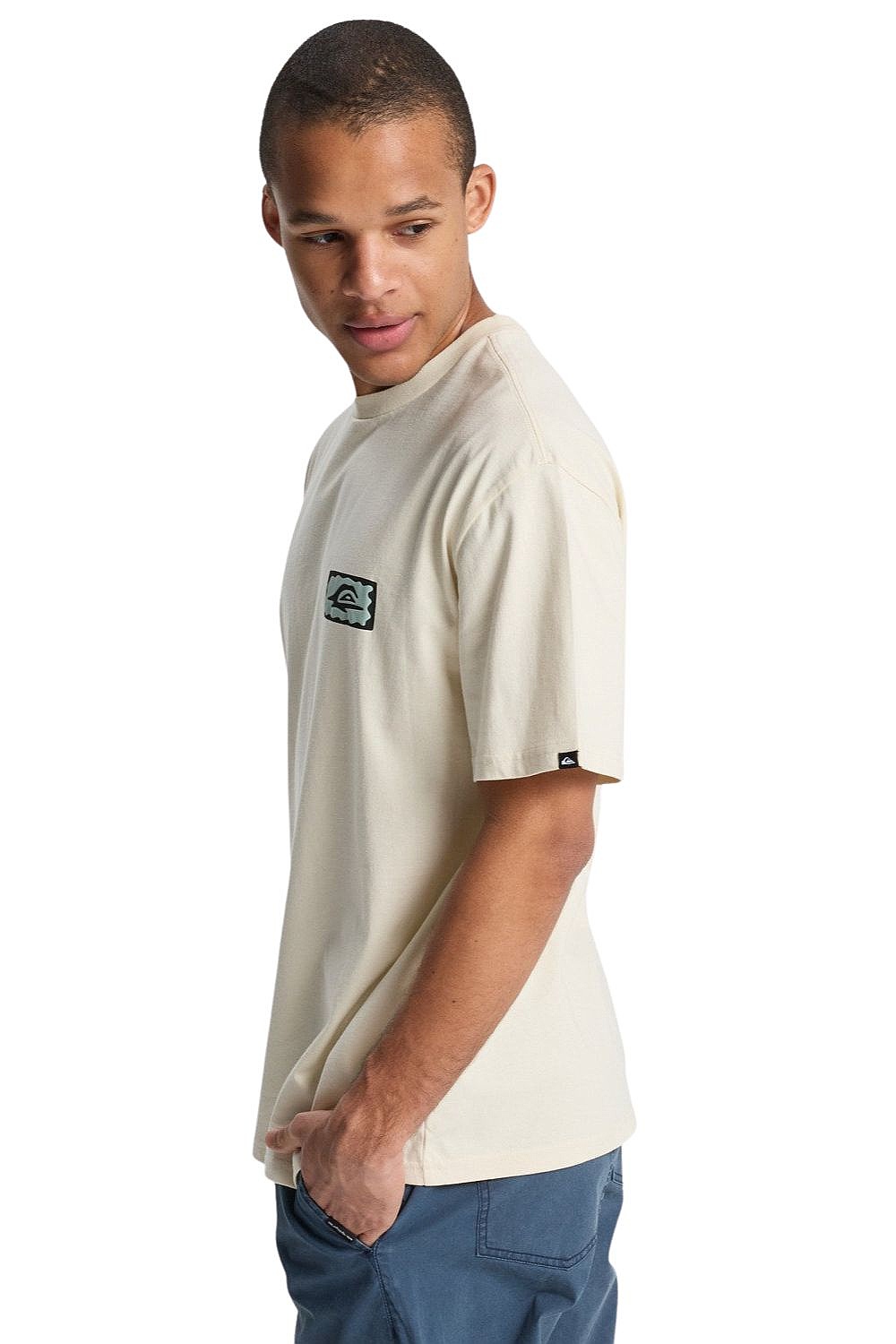 koszulka Quiksilver Serenity Splash - WBS0/Bone White - men´s