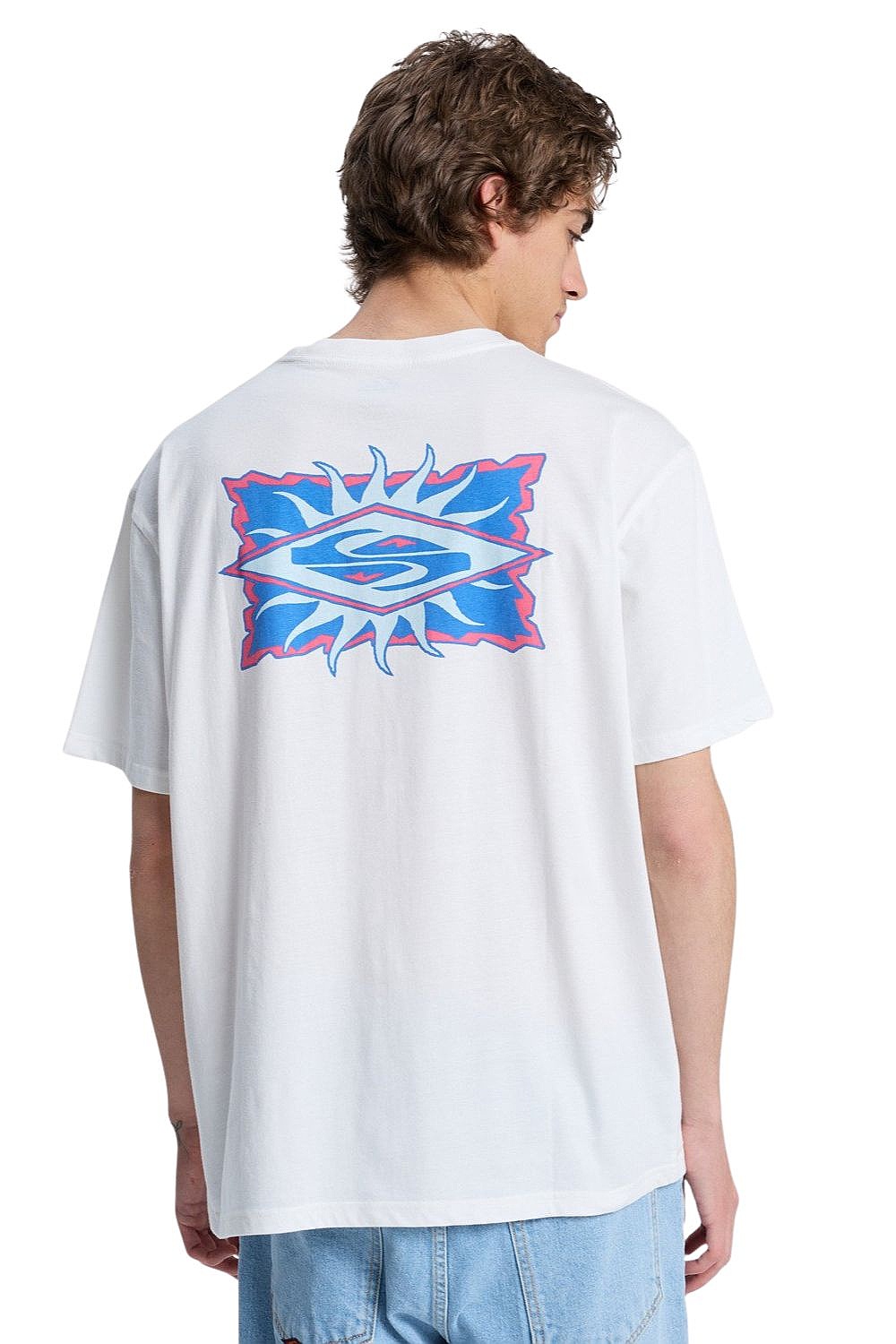 koszulka Quiksilver Ev Starfish Stamp - WBK0/Snow White - men´s