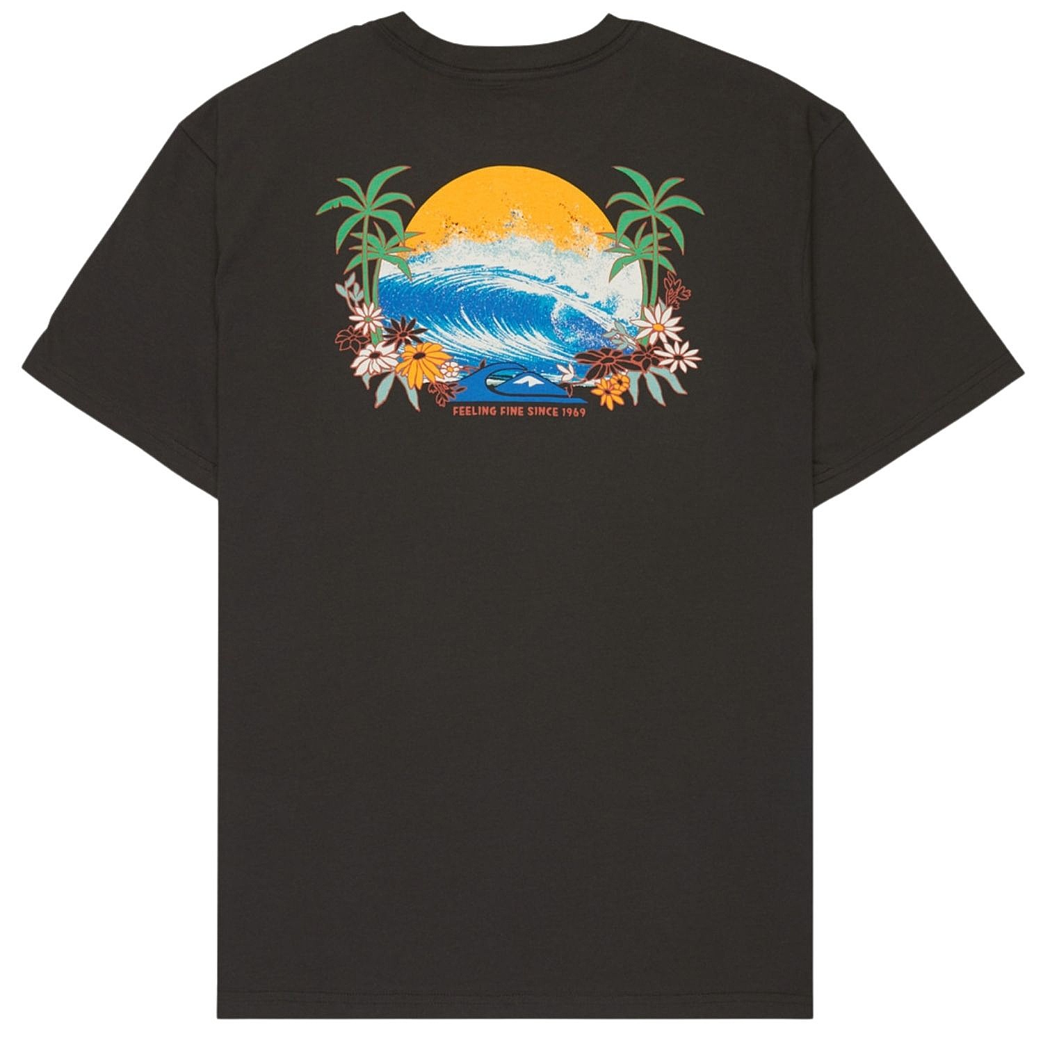 T-shirt Quiksilver Ev Barrel Paradise - KTA0/Tarmac - men´s