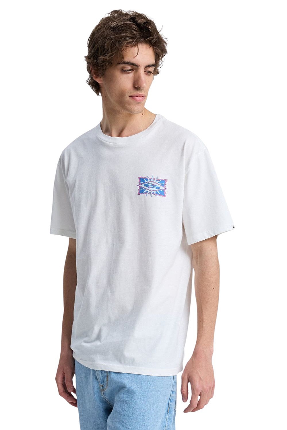 koszulka Quiksilver Ev Starfish Stamp - WBK0/Snow White - men´s