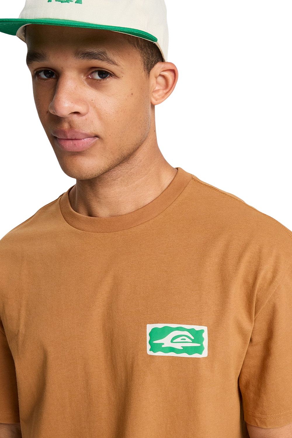 koszulka Quiksilver Serenity Splash - CMK0/Tobacco Brown - men´s