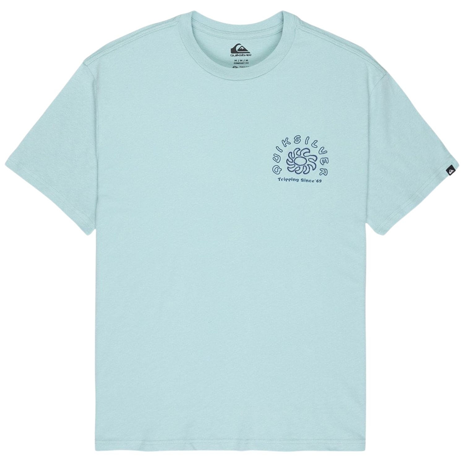 koszulka Quiksilver Curve Palm - BGA0/Blue Haze - men´s