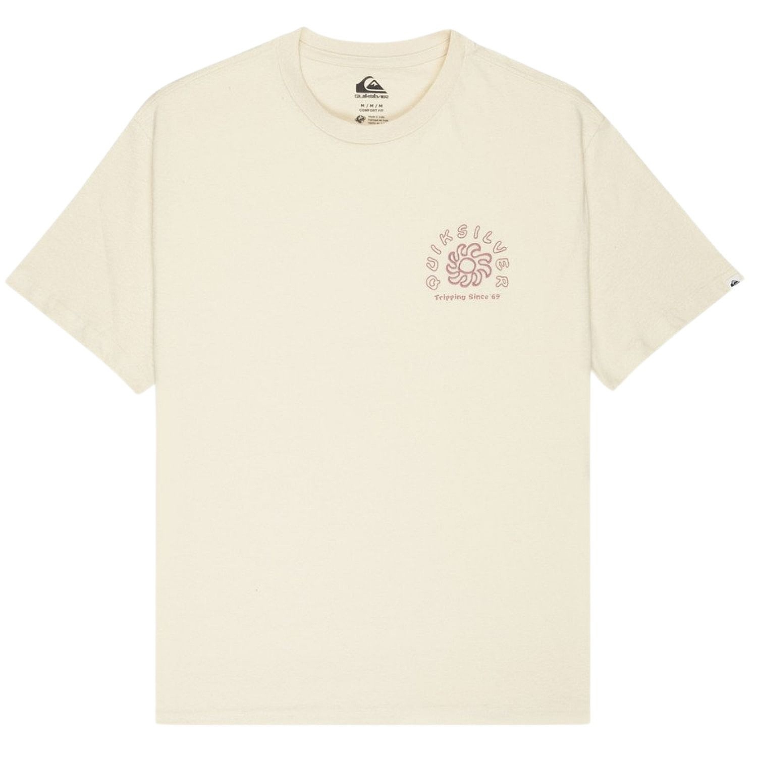 koszulka Quiksilver Curve Palm - WBS0/Bone White - men´s