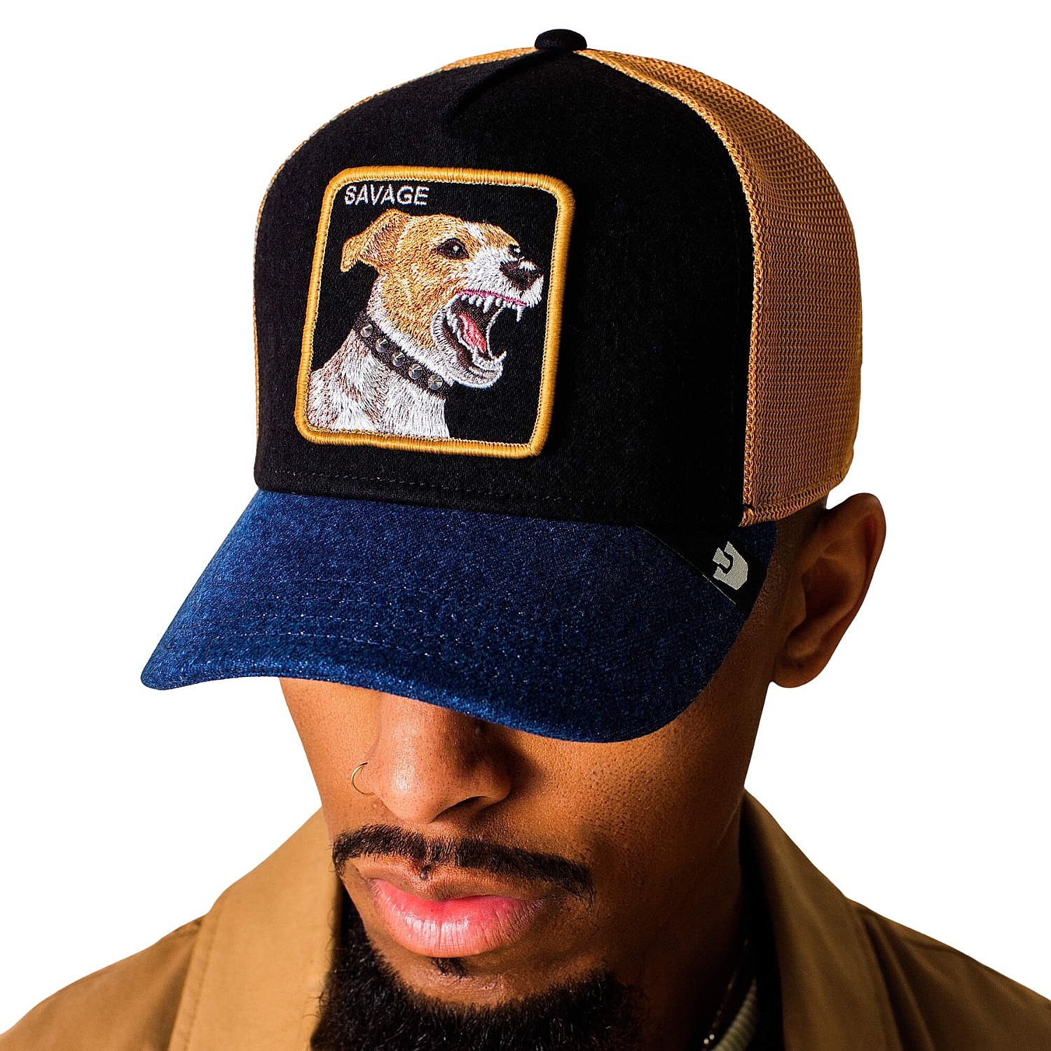 cap Goorin Bros. Savage Dawg Trucker - Black Denim