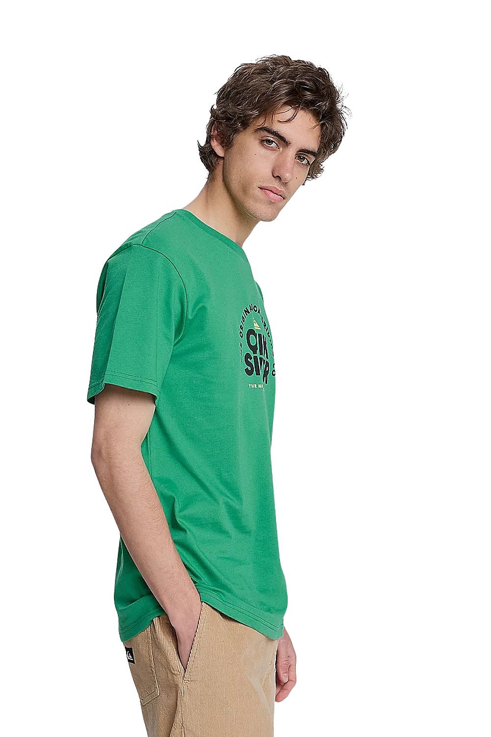 tričko Quiksilver Fundamental Ride - GNZ0/Leprechaun - men´s