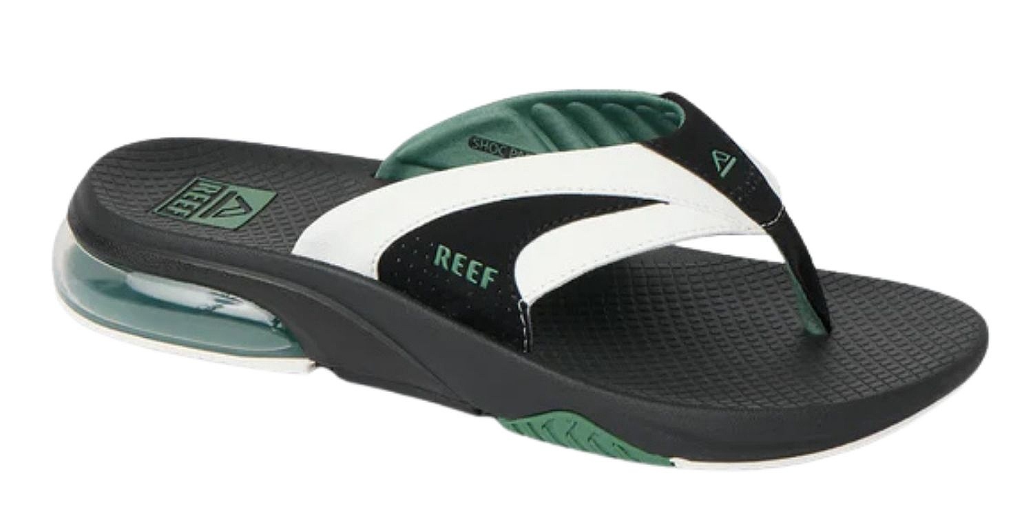 japonki  Reef Fanning + - White/Black/Green - men´s