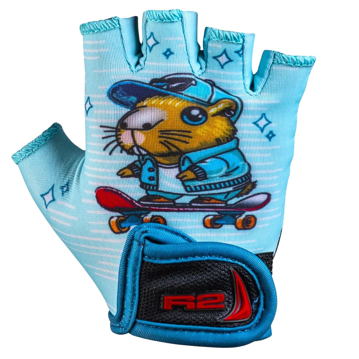 rękawice R2 Voska - ATR08A13/Blue/Brown - kid´s