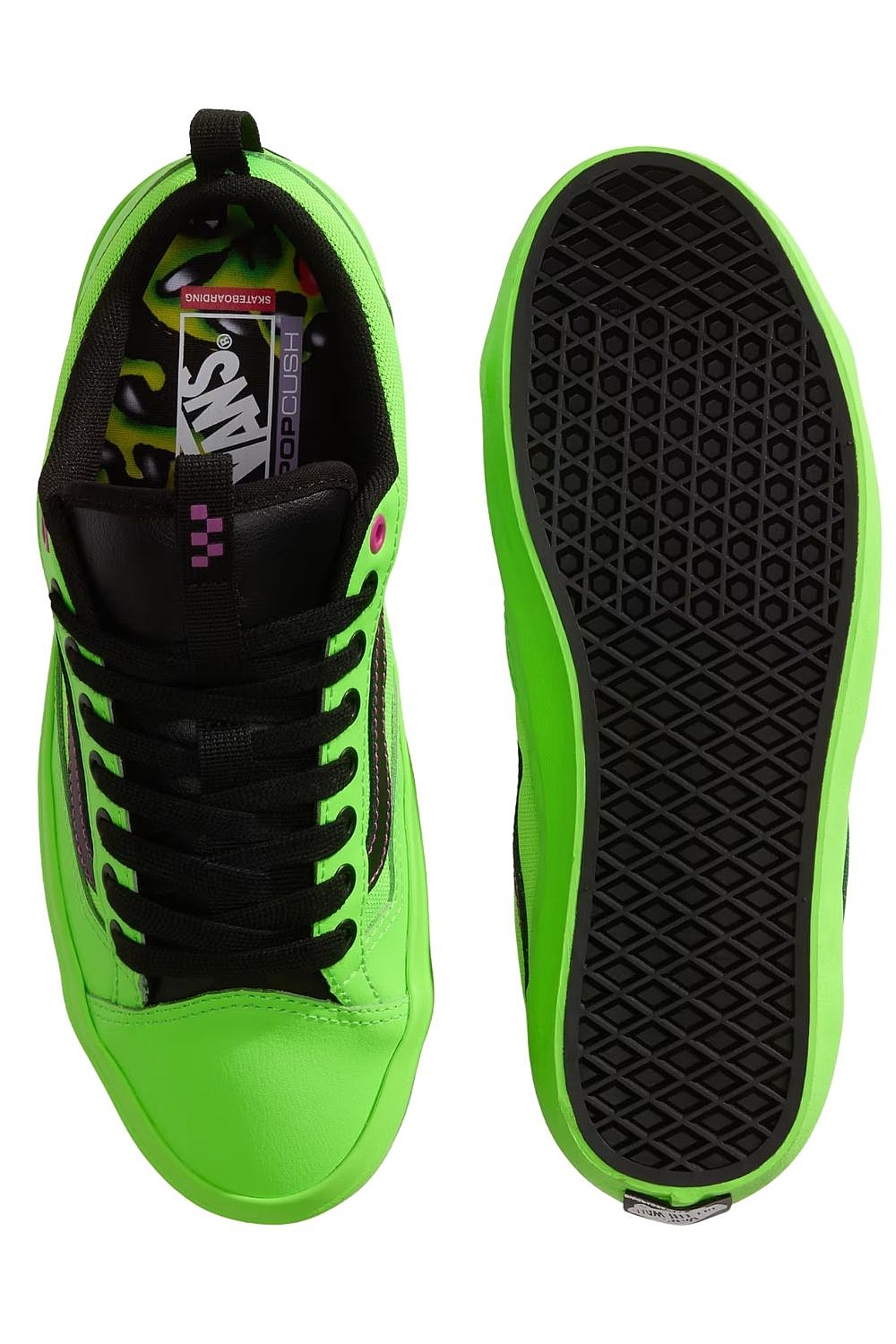 buty Vans Skate Old Skool 36 + - Acid Airbrush Black/Green Gecko - men´s