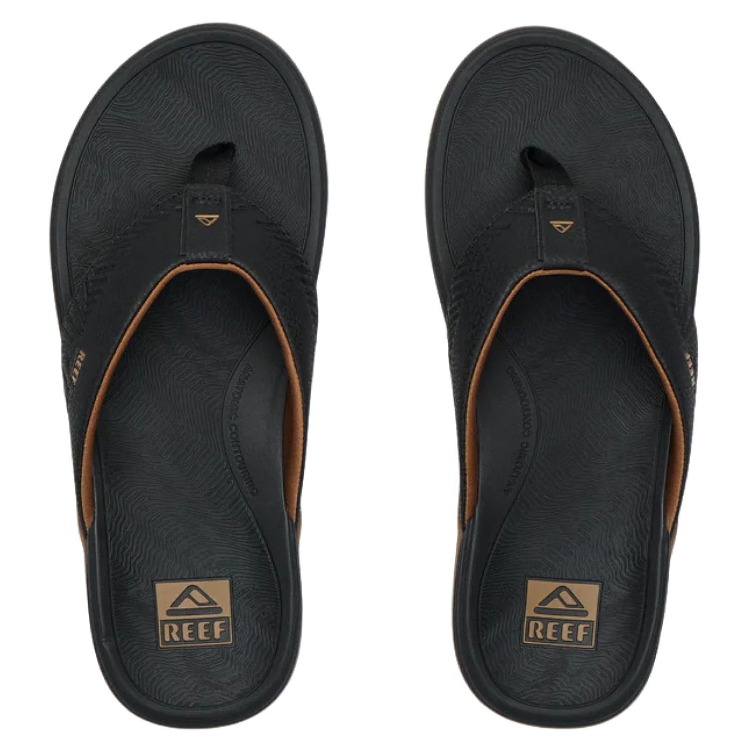 japonki  Reef Offshore - Black/Gum - men´s