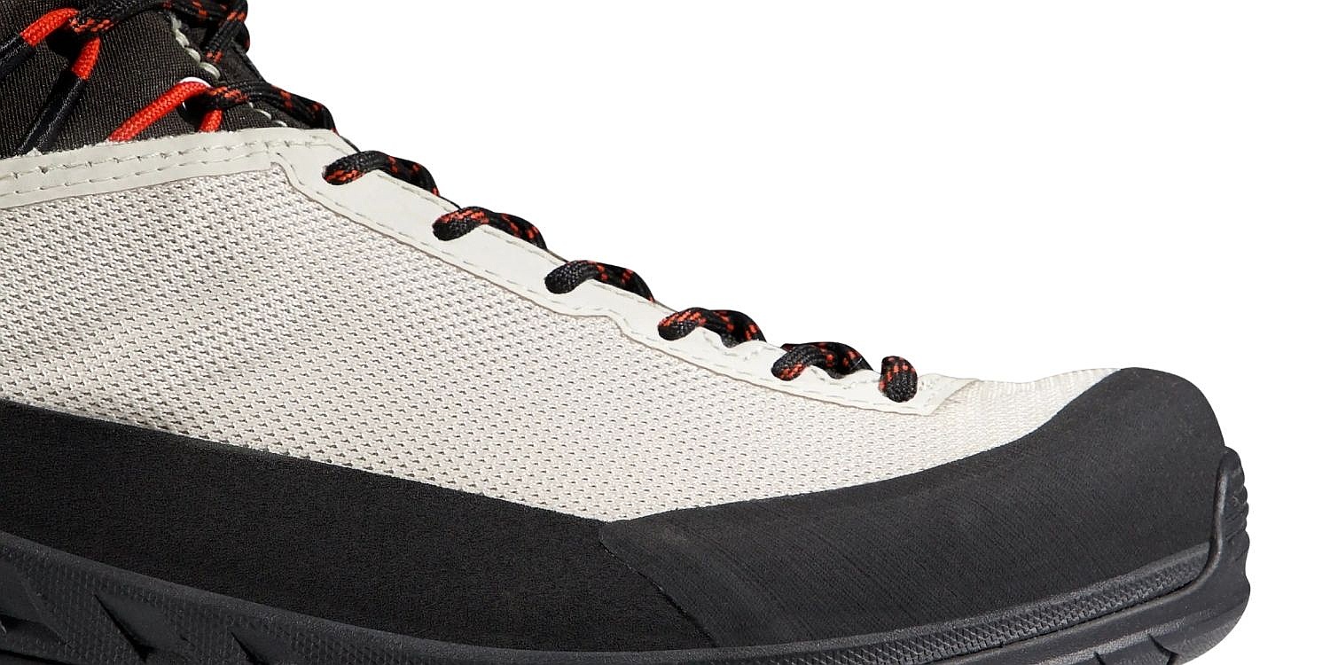 topánky Mammut Alnasca IV Low GTX - Moonbeam/Mammut Red - women´s