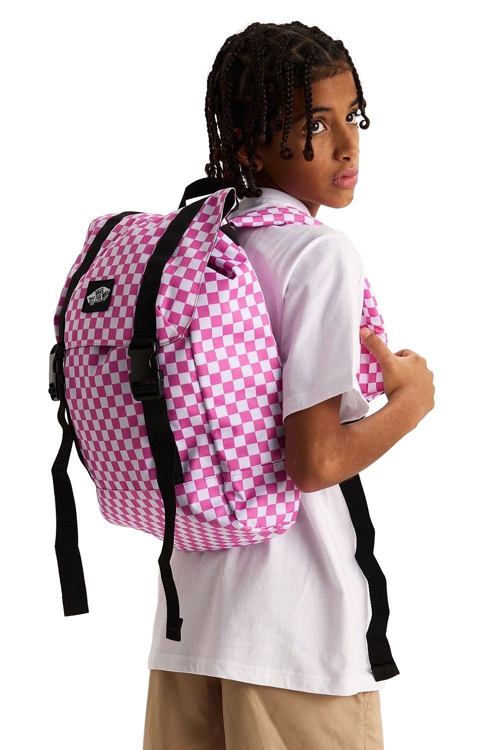 sac à dos Vans Utility - Checkerboard Pink Fizz - unisex junior