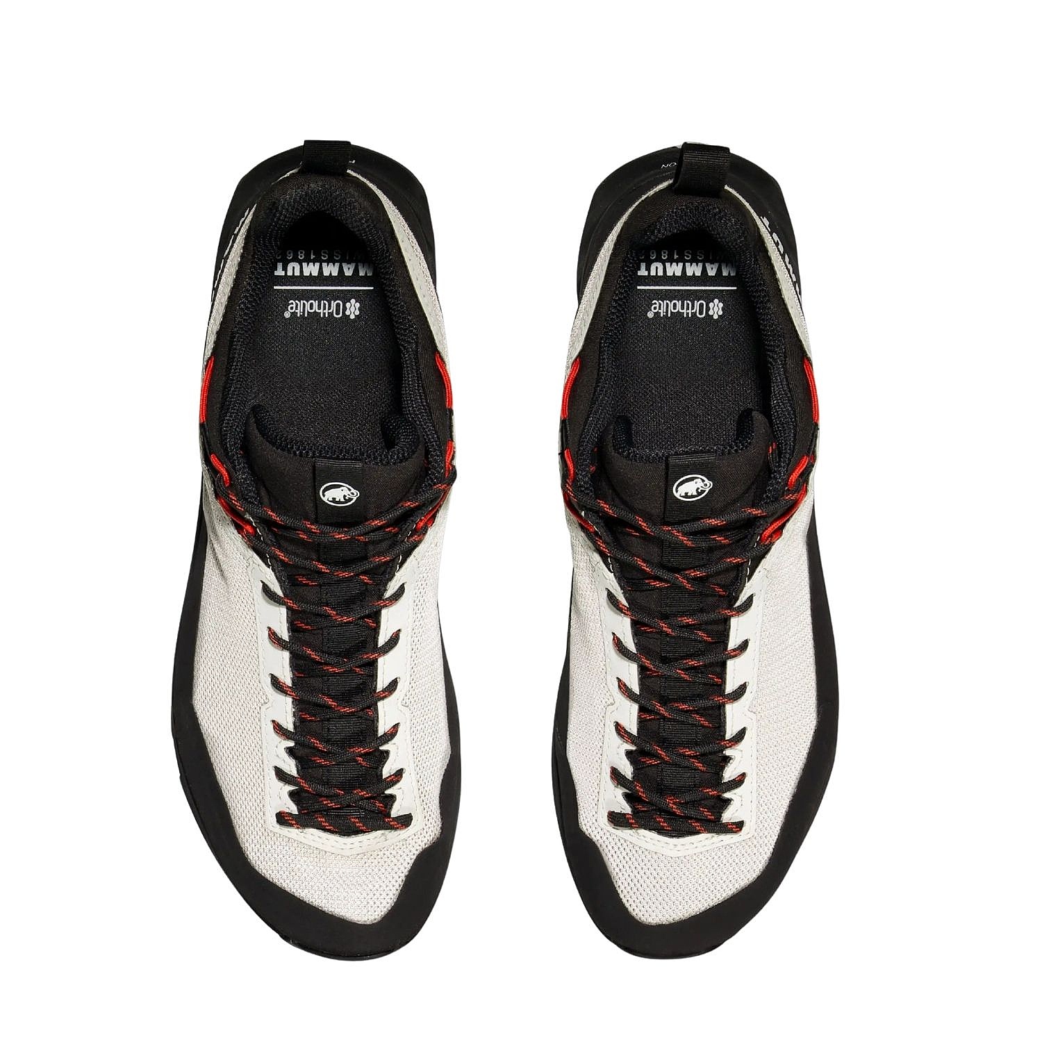 topánky Mammut Alnasca IV Low GTX - Moonbeam/Mammut Red - women´s