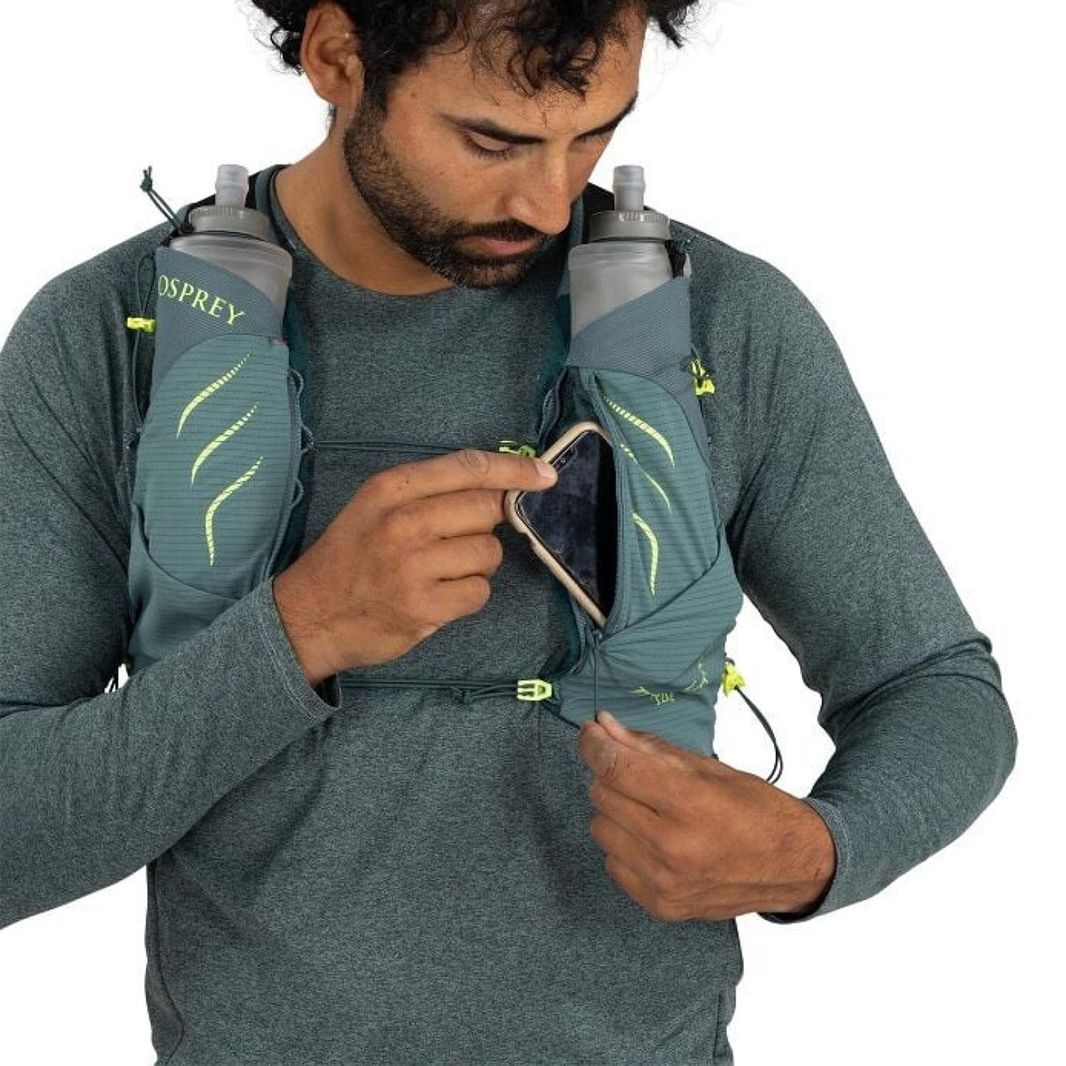 sac à dos Osprey Duro Pro 10 + Flasks - Cascade Blue - men´s