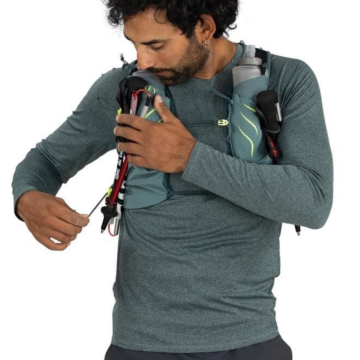 sac à dos Osprey Duro Pro 10 + Flasks - Cascade Blue - men´s