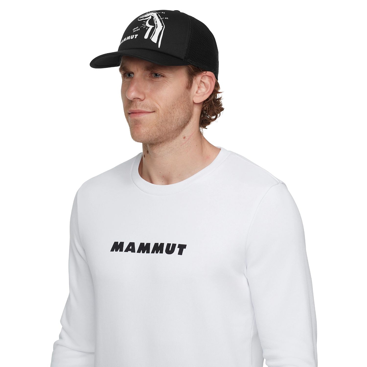 czapka z daszkiem Mammut Crag Cap Crimp Power Trucker - Black