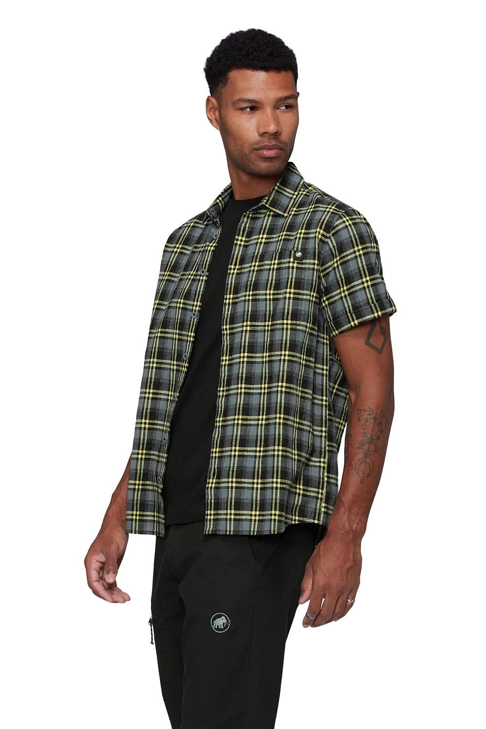 chemise Mammut Trovat Summer - Black/Strata - men´s