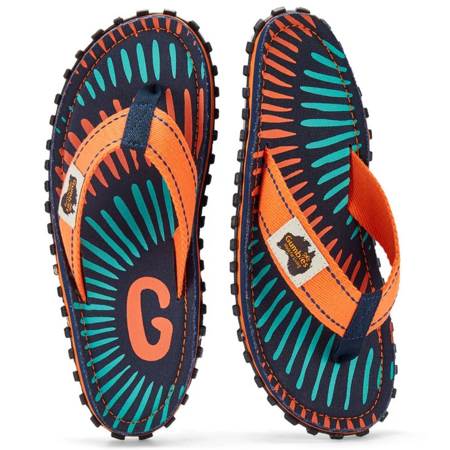 tongs Gumbies Islander - Tangerine Burst