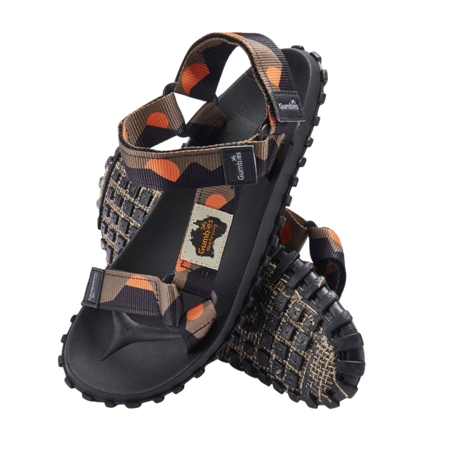 shoes Gumbies Scrambler - Khaki/Orange