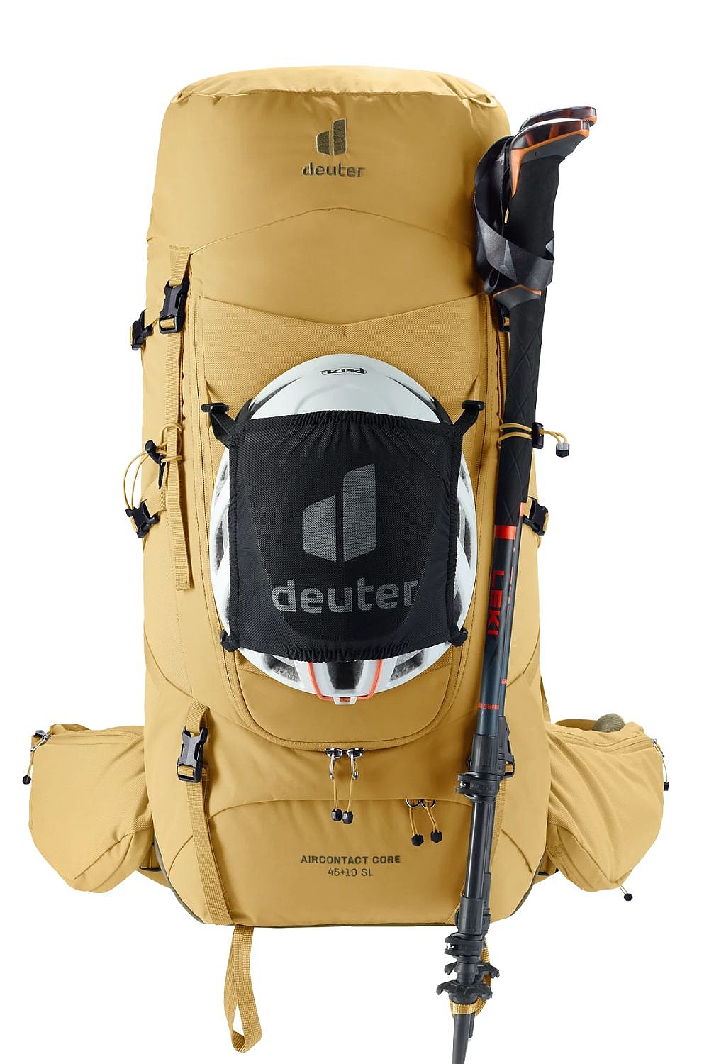 backpack Deuter Aircontact Core 45+10 - Savanna/Nori - women´s