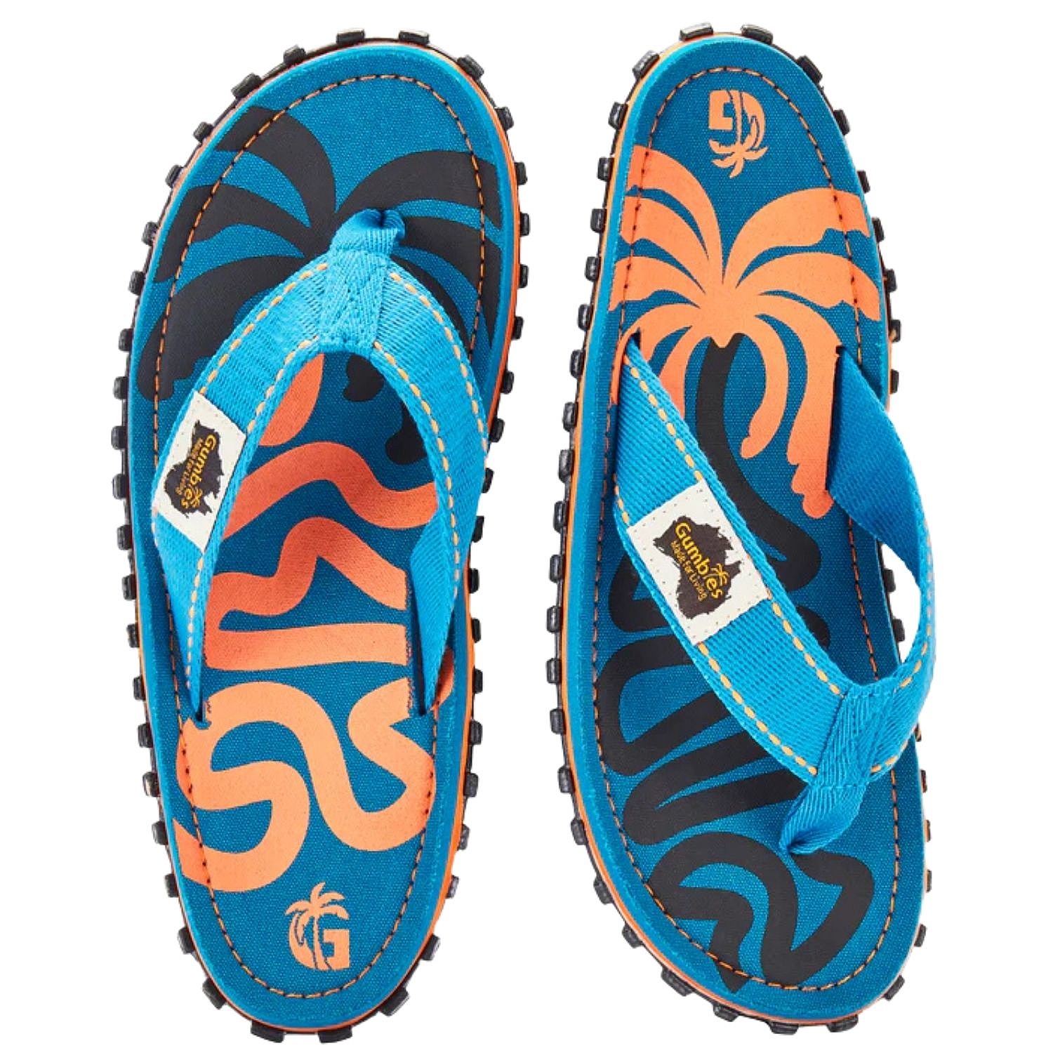 tongs Gumbies Islander - Blue Palmetto