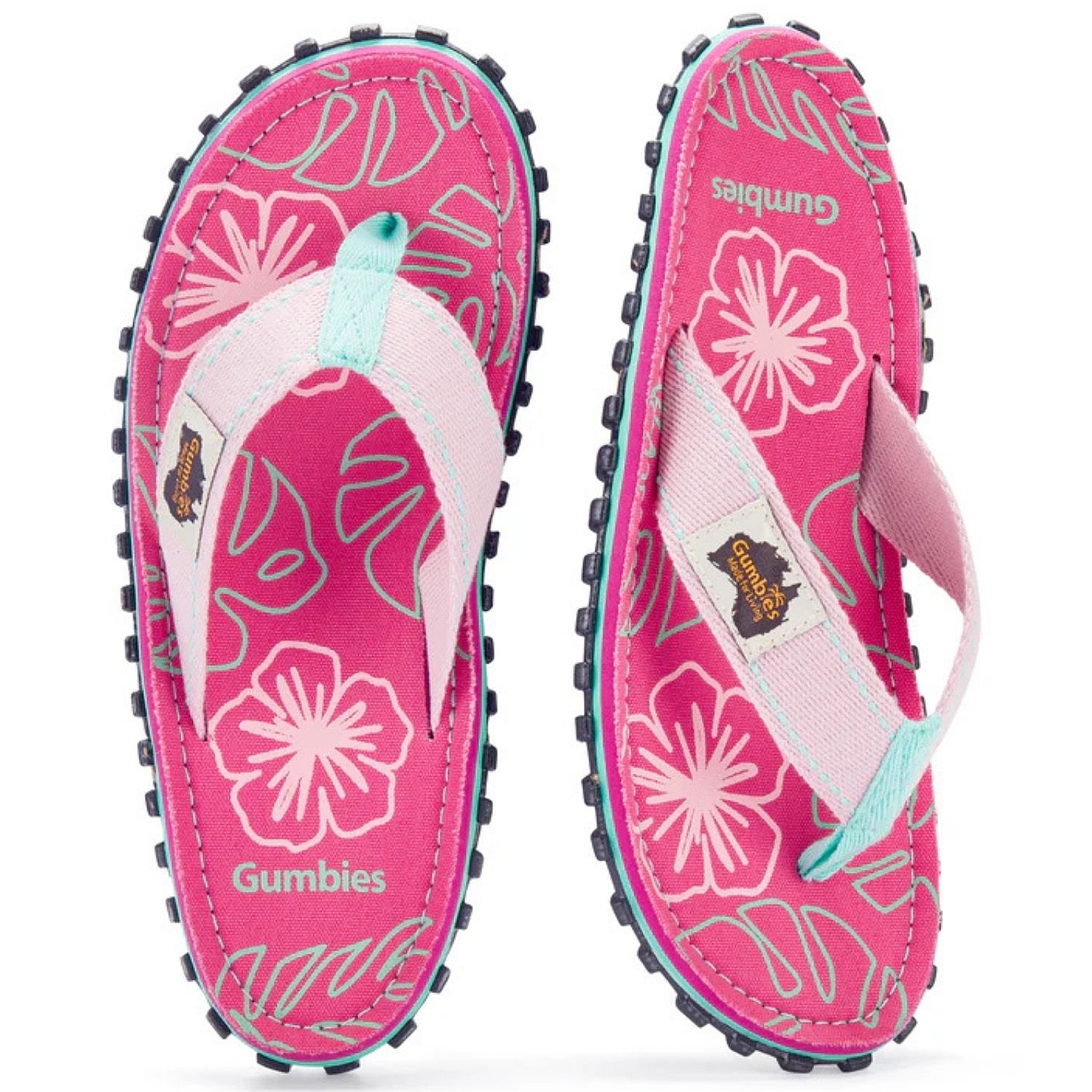 flip flops  Gumbies Islander - Blush Hibiscus - women´s