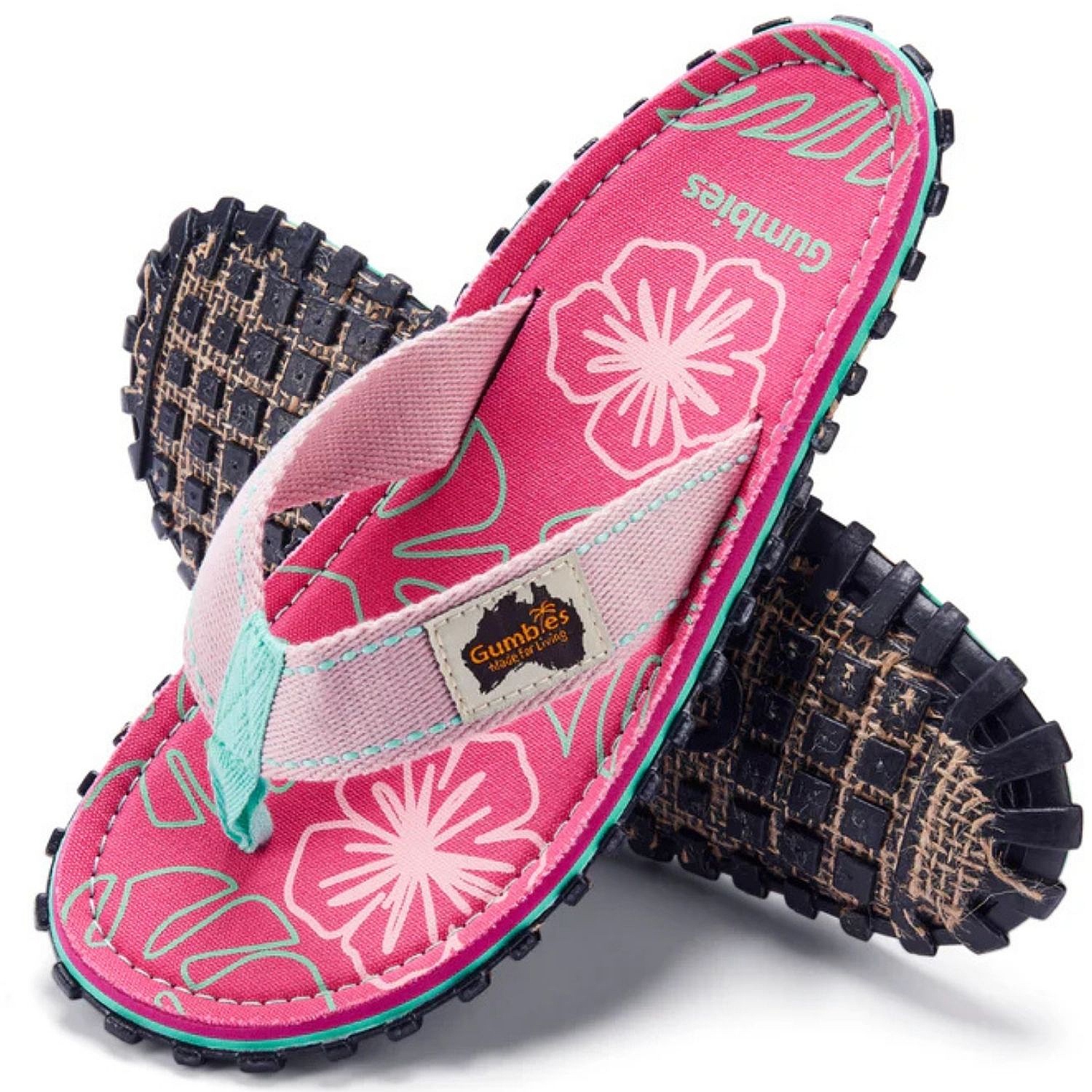 flip flops  Gumbies Islander - Blush Hibiscus - women´s