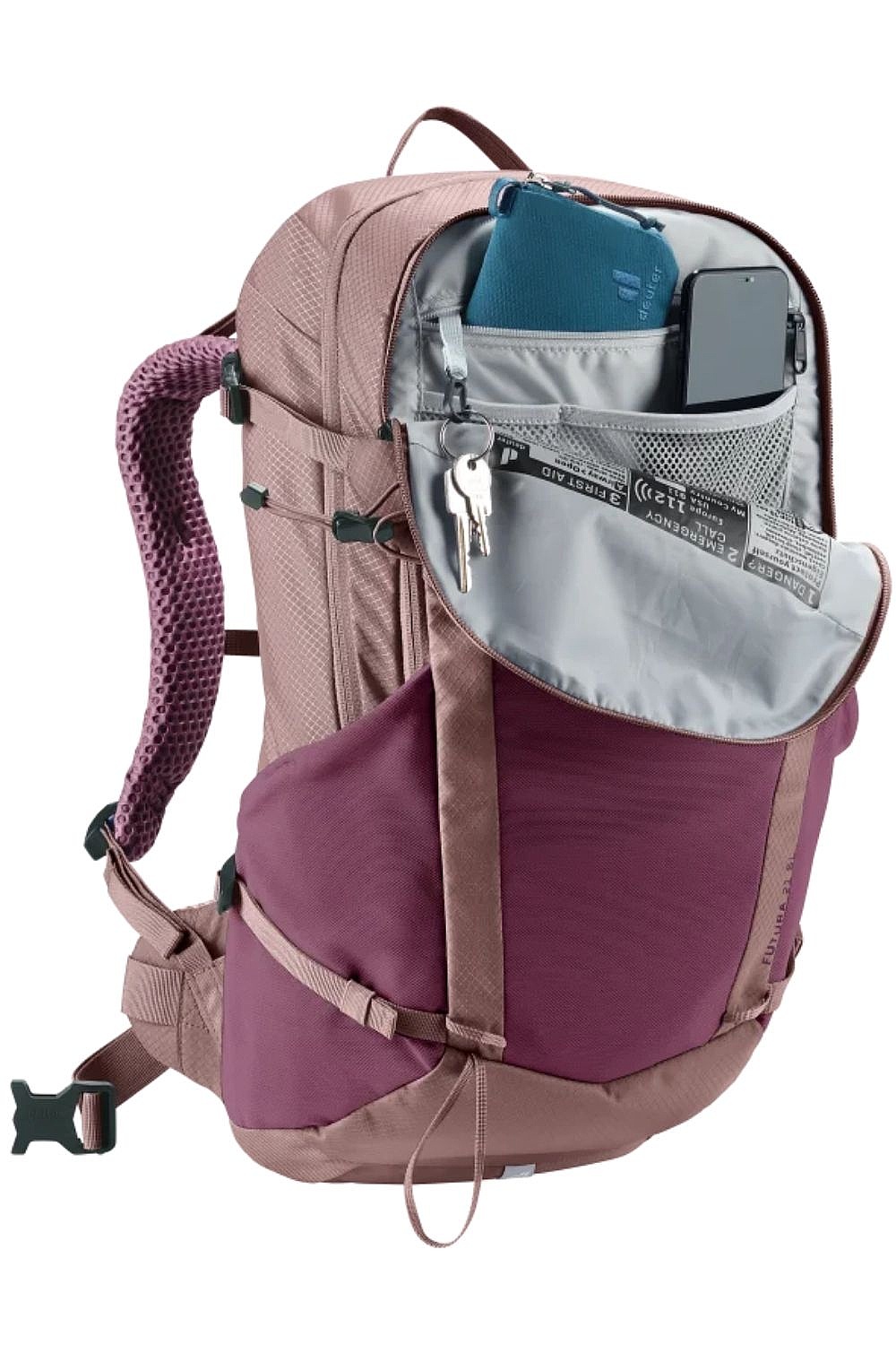 backpack Deuter Futura 21 SL - Cassis/Ashrose - women´s