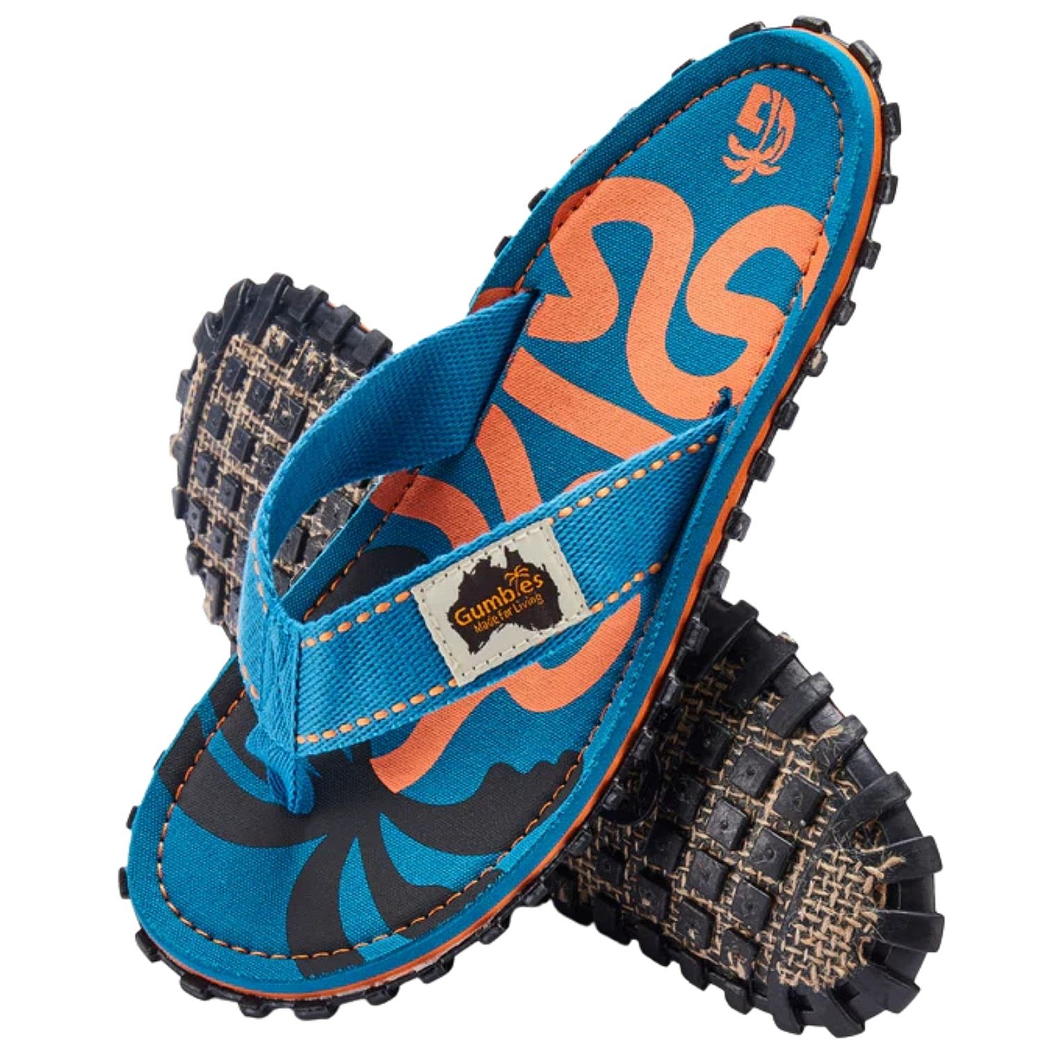 tongs Gumbies Islander - Blue Palmetto