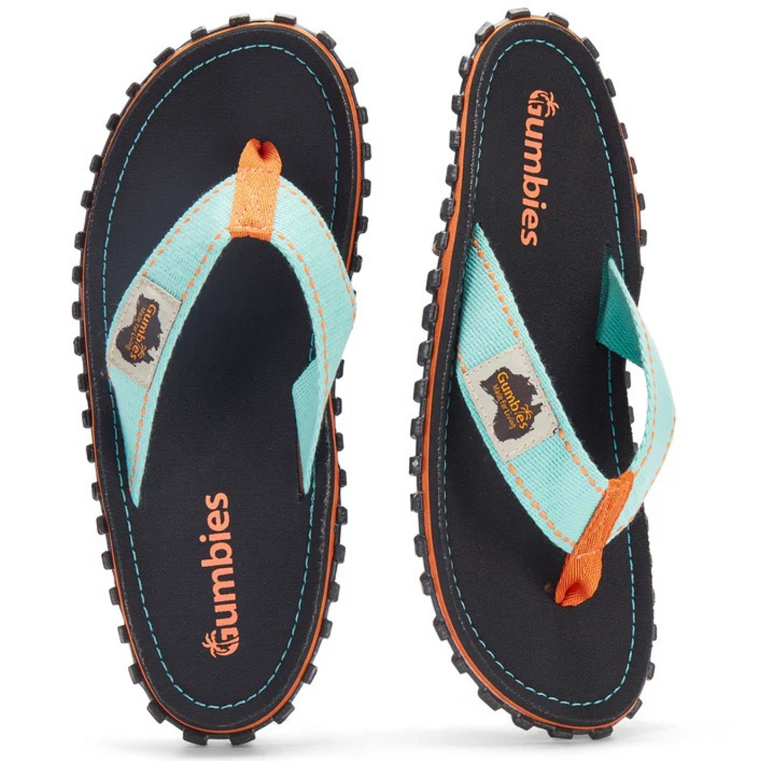 flip flops  Gumbies Islander - Tricolor Black