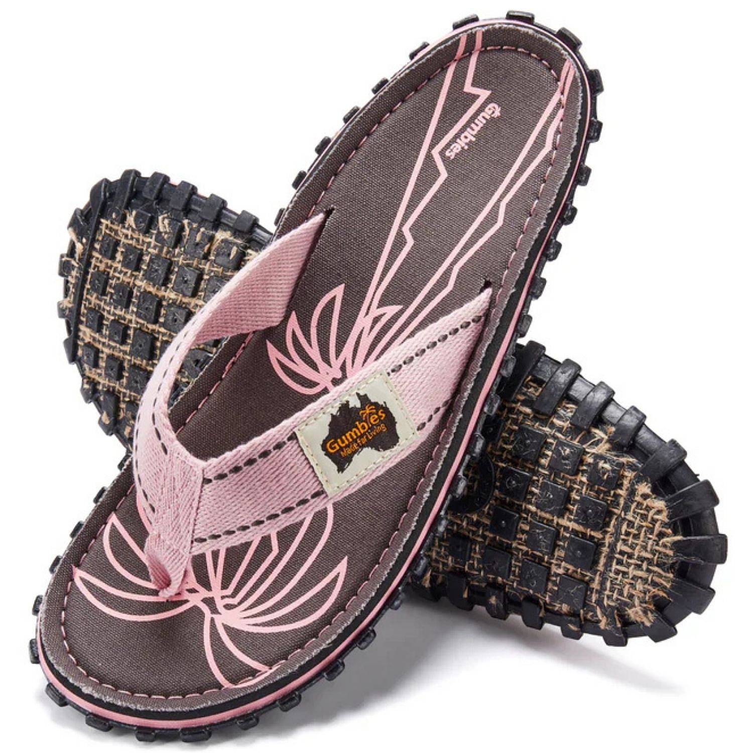 flip flops  Gumbies Islander - Palm Leaf Grey - women´s