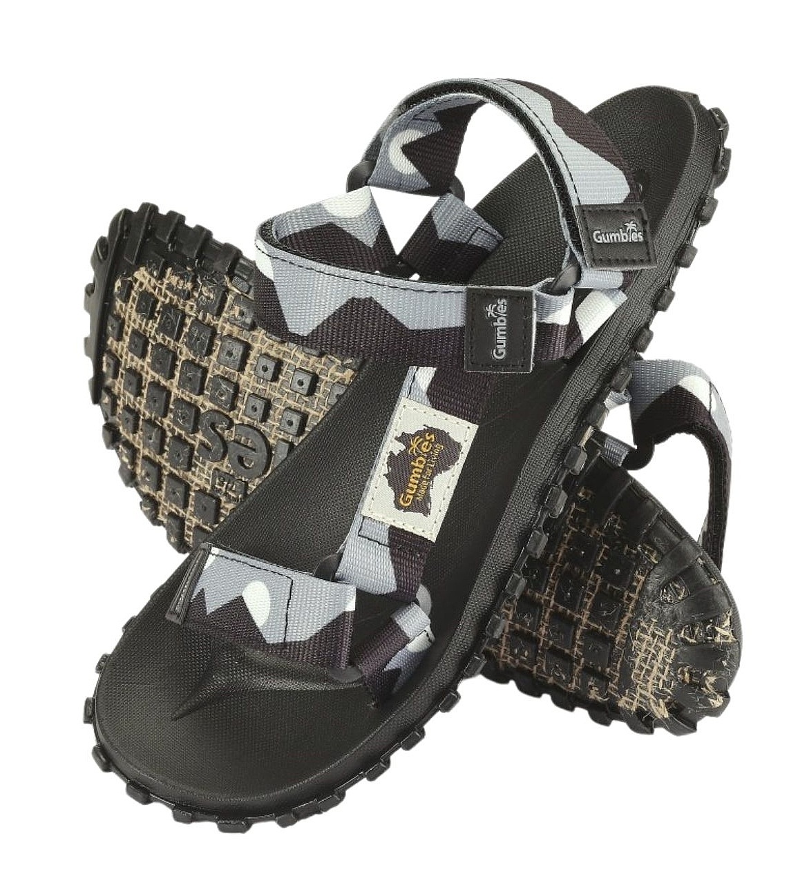 chaussures Gumbies Scrambler - Black/Grey