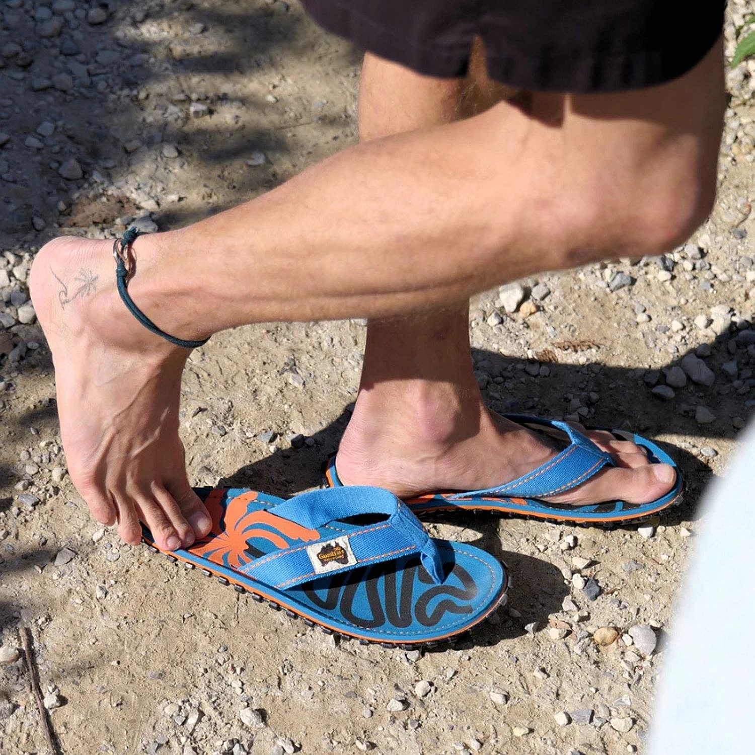 tongs Gumbies Islander - Blue Palmetto