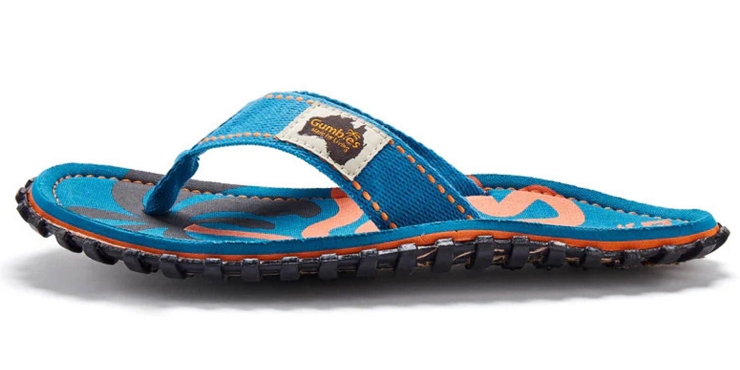 tongs Gumbies Islander - Blue Palmetto