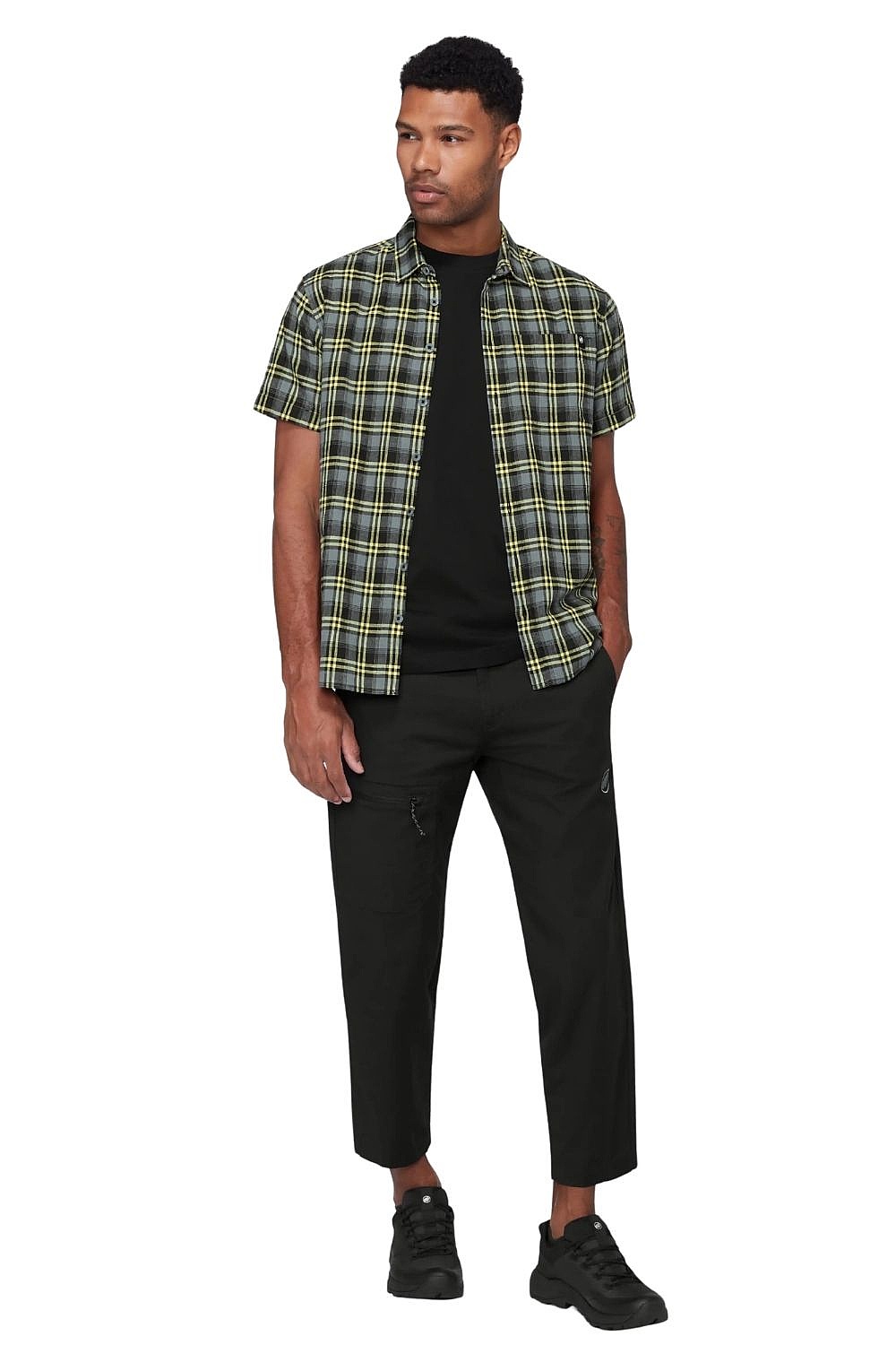 chemise Mammut Trovat Summer - Black/Strata - men´s