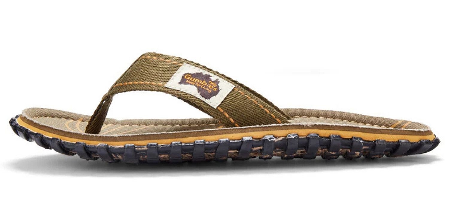 tongs Gumbies Islander - Palm Leaf Khaki