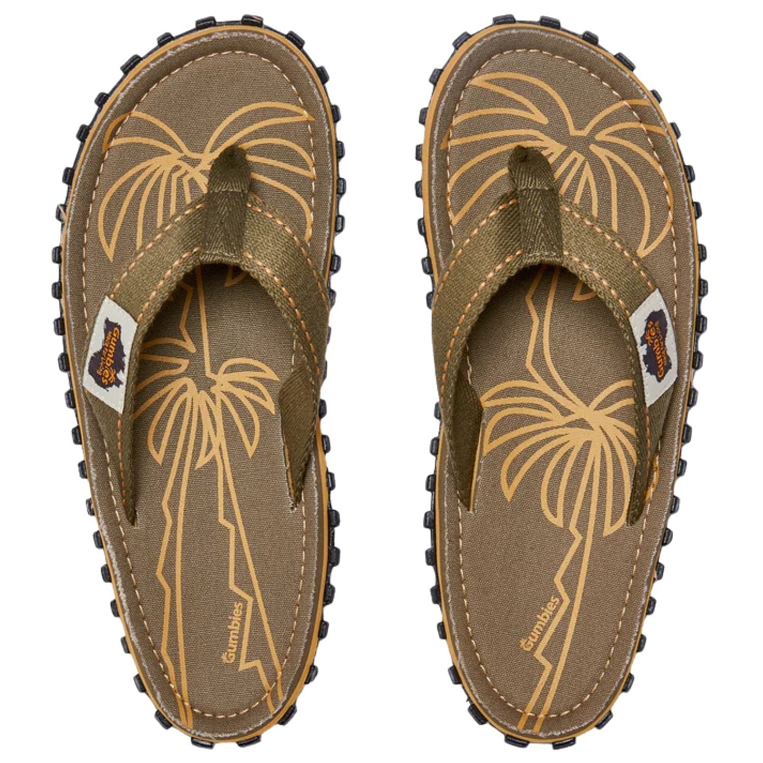 tongs Gumbies Islander - Palm Leaf Khaki