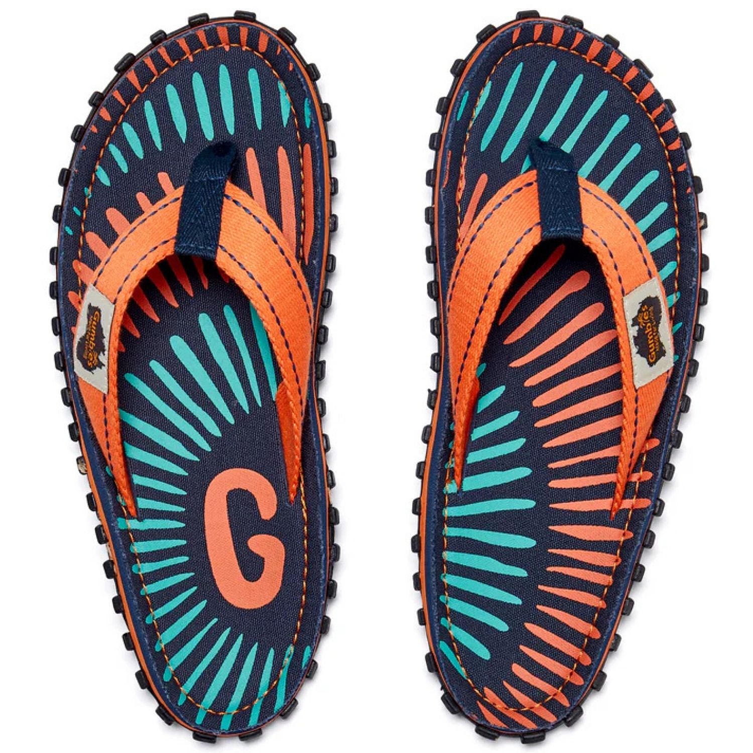tongs Gumbies Islander - Tangerine Burst