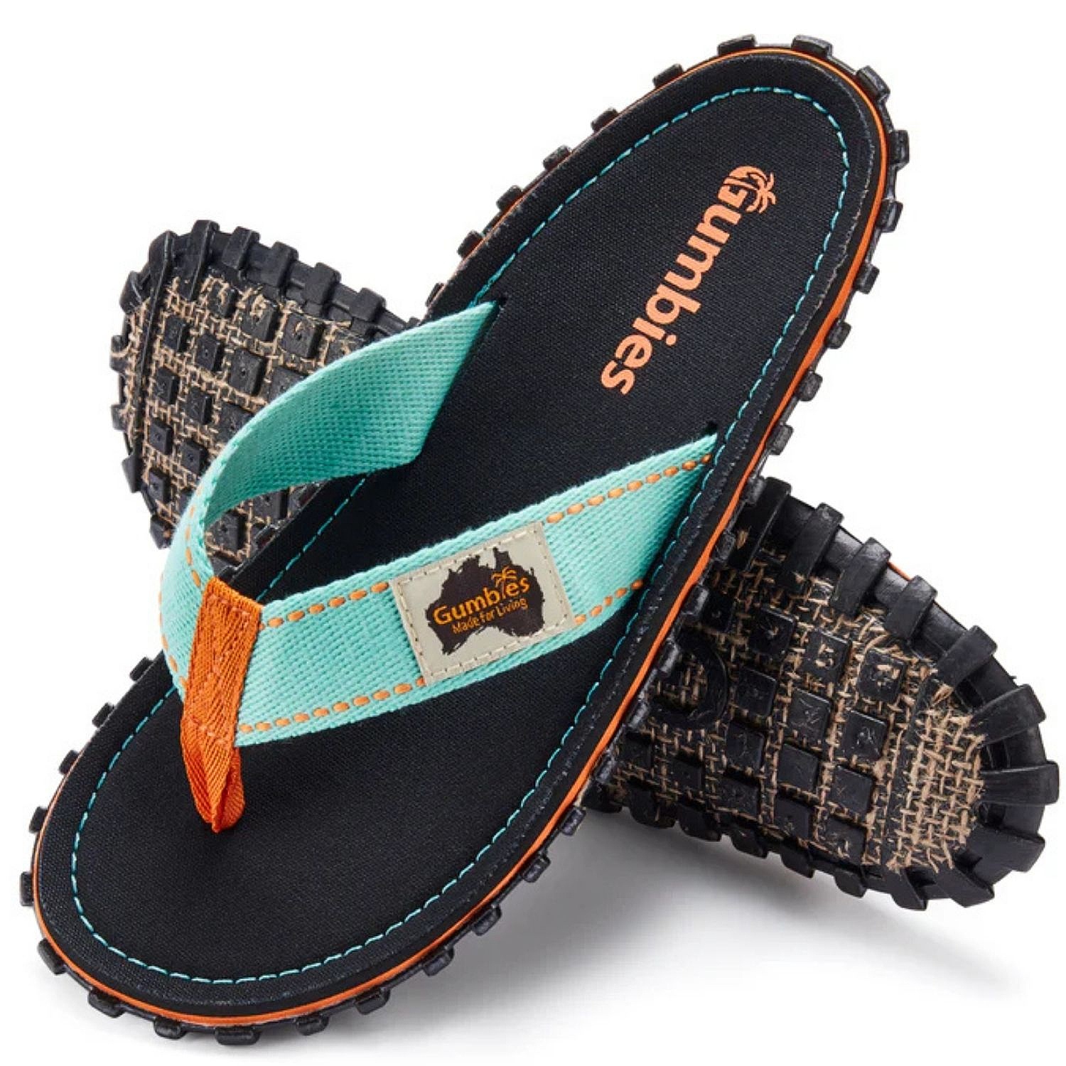 flip flops  Gumbies Islander - Tricolor Black