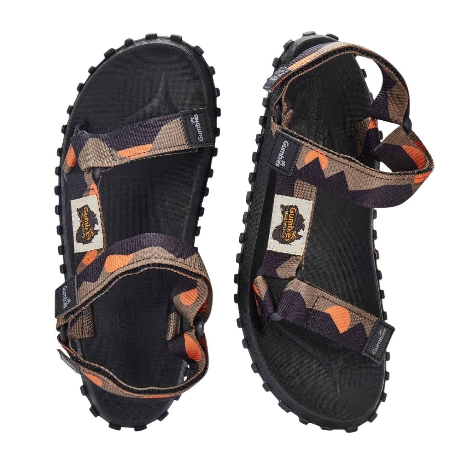 shoes Gumbies Scrambler - Khaki/Orange