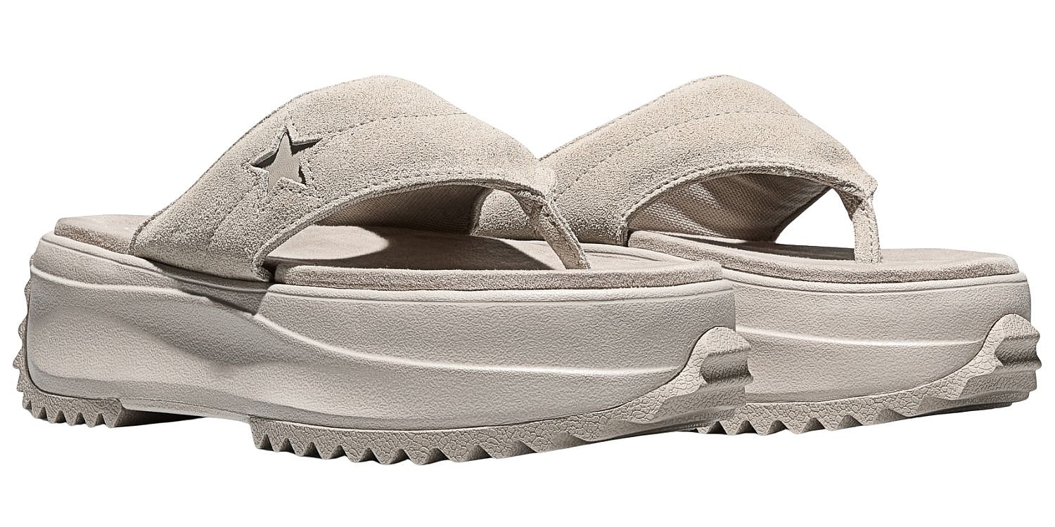 tongs Converse Run Star Platform Suede - A20651/Papyrus/Papyrus/Papyrus - women´s