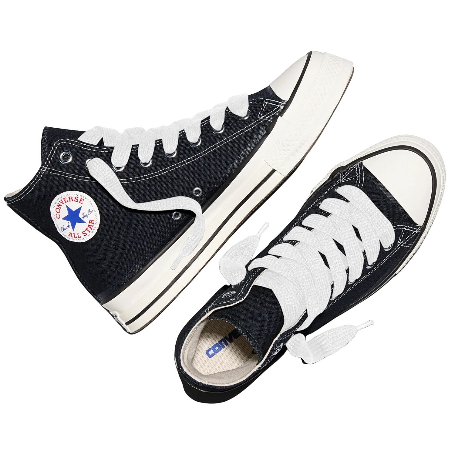 chaussures Converse Chuck Taylor Throwback Hi - A19079/Black/Vintage White/Red
